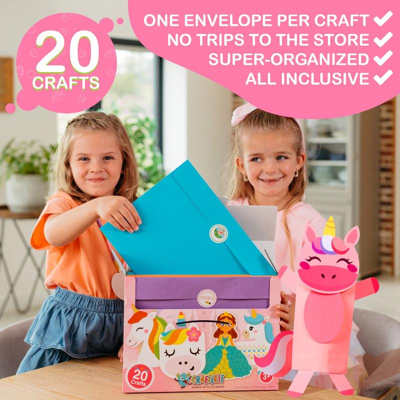 20 Crafts in a Box🎨Simple Paper Crafts for Kids✂