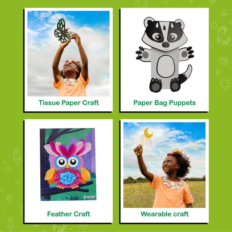 20 Crafts in a Box🎨Simple Paper Crafts for Kids✂