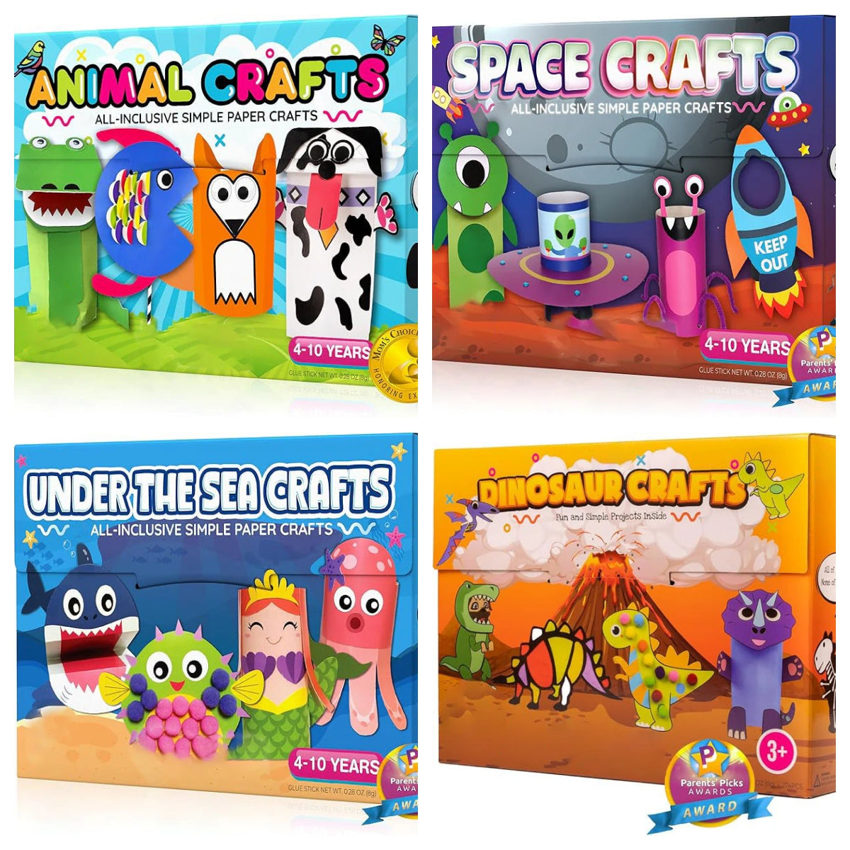 20 Crafts in a Box🎨Simple Paper Crafts for Kids✂