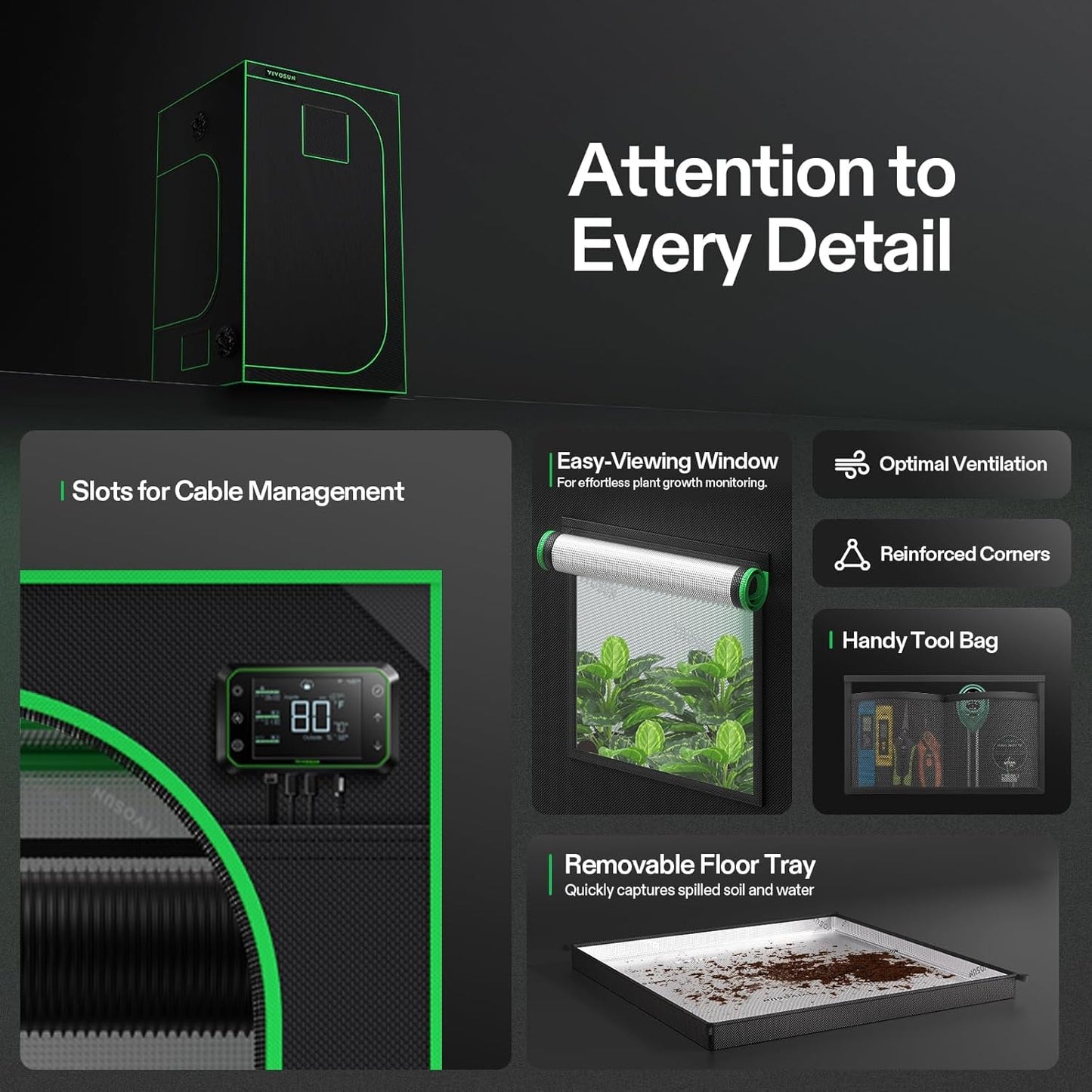 VIVOSUN S448 4x4 Grow Tent,