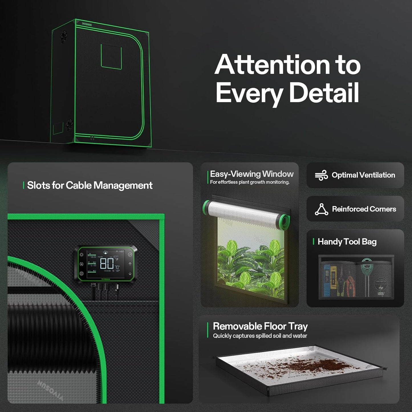 VIVOSUN S448 4x4 Grow Tent,
