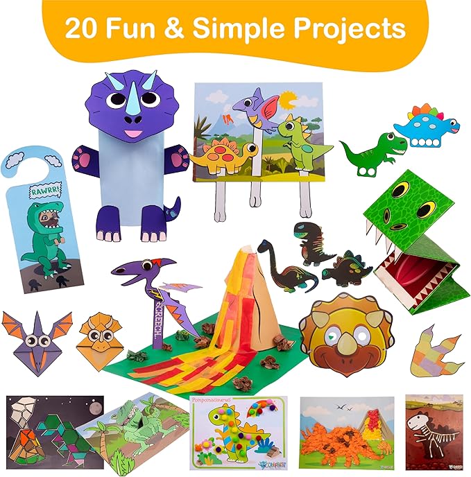 20 Crafts in a Box🎨Simple Paper Crafts for Kids✂