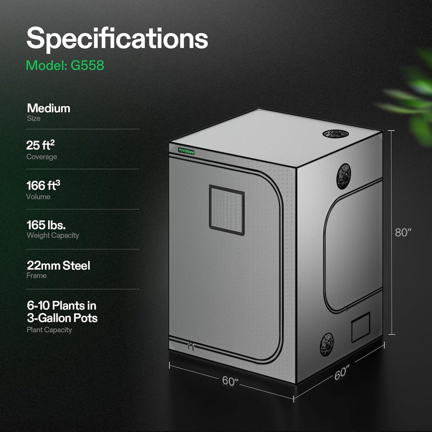 VIVOSUN S448 4x4 Grow Tent,