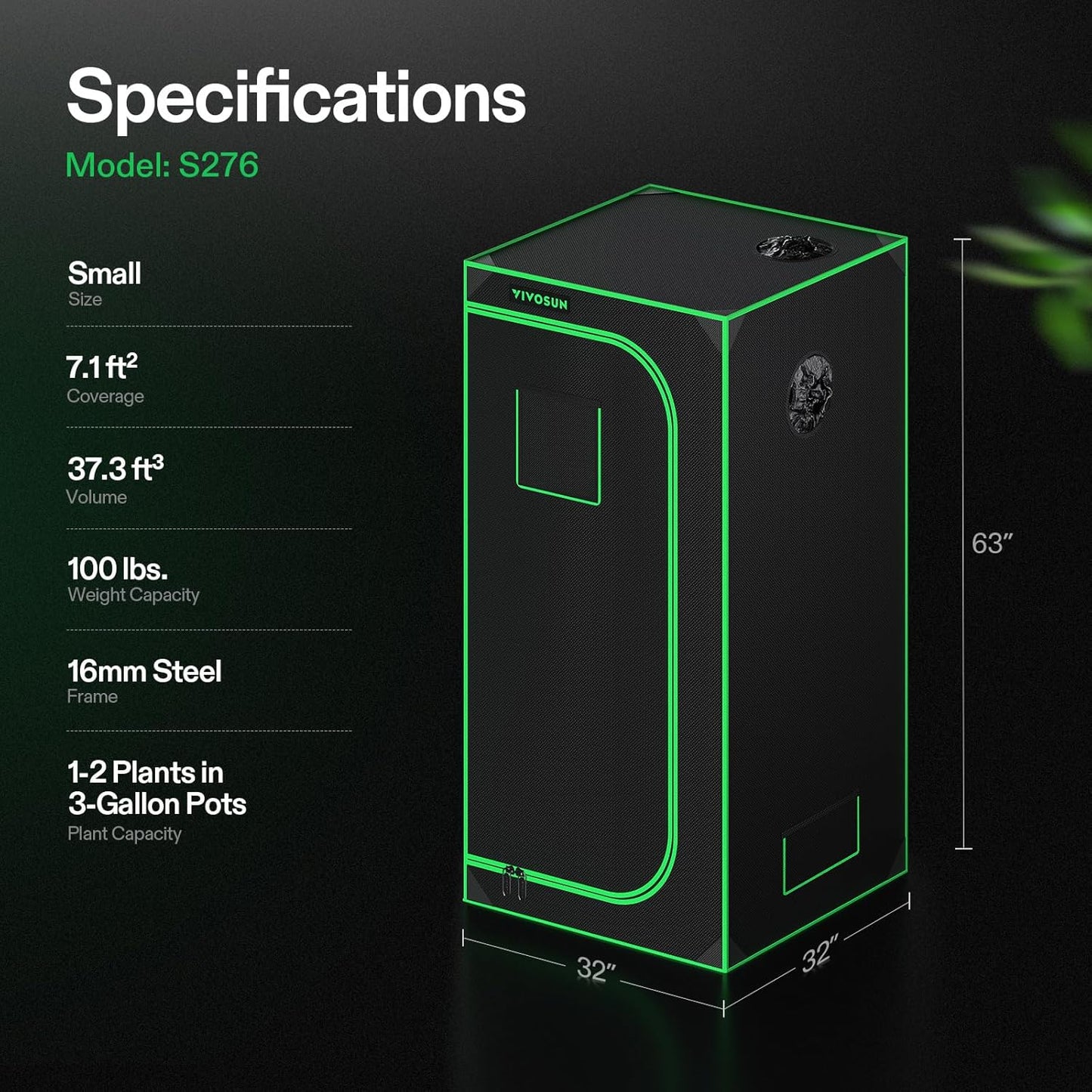 VIVOSUN S448 4x4 Grow Tent,
