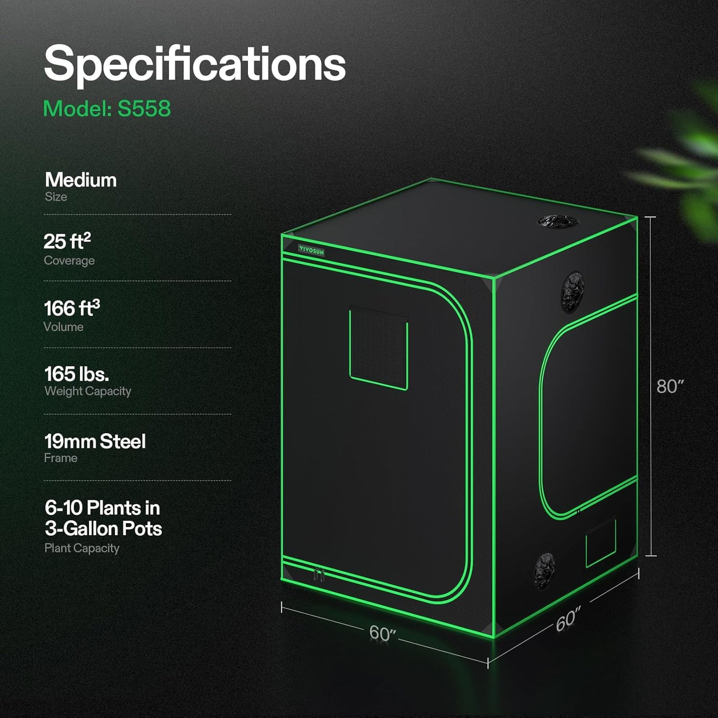 VIVOSUN S448 4x4 Grow Tent,