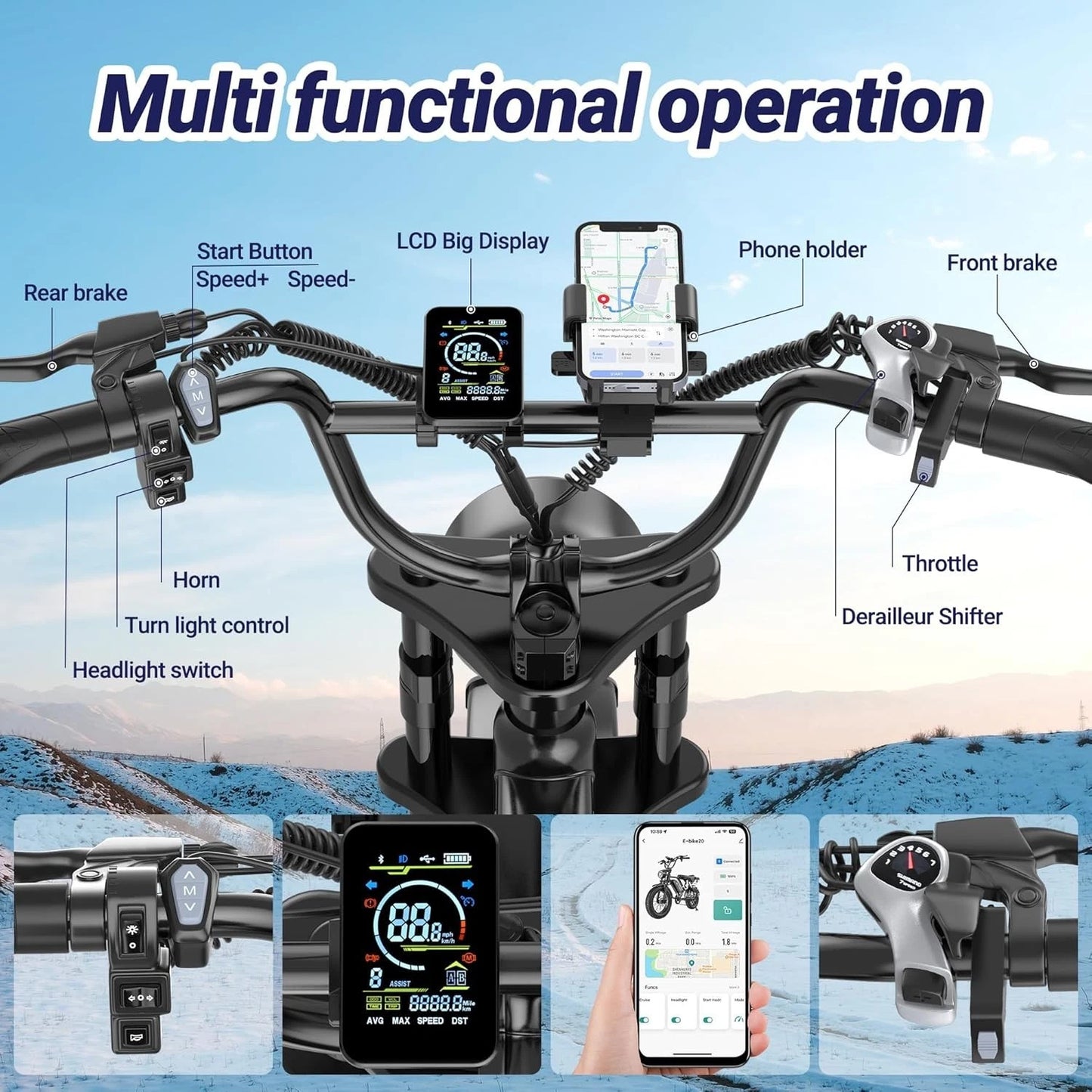 Qlaway Electric Motorcycle Ebikes BK20