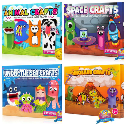 20 Crafts in a Box🎨Simple Paper Crafts for Kids✂