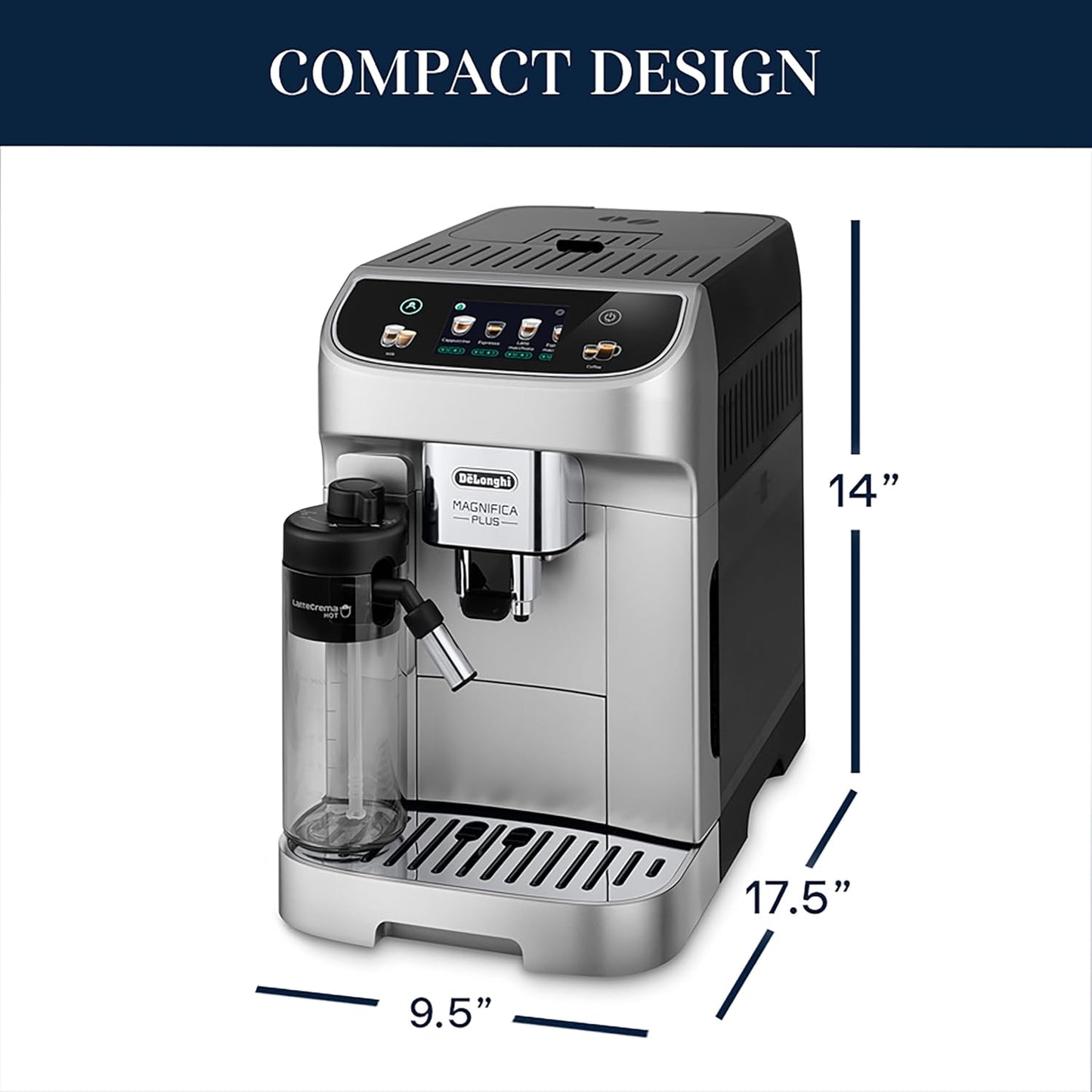 De'Longhi Magnifica Evo Automatic Espresso & Coffee Machine with Auto Milk Frothe