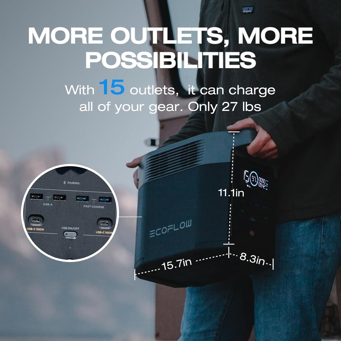 EF ECOFLOW Solar Generator DELTA2 with 220W Solar Panel