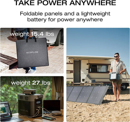 EF ECOFLOW Solar Generator DELTA2 with 220W Solar Panel