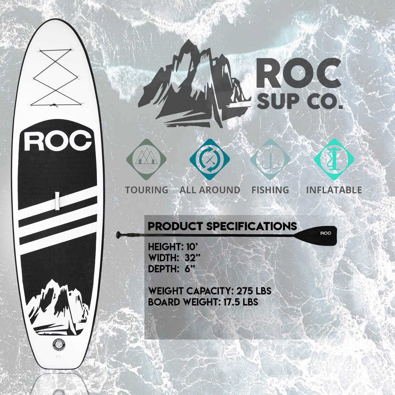 Roc Inflatable Stand Up Paddle Boards