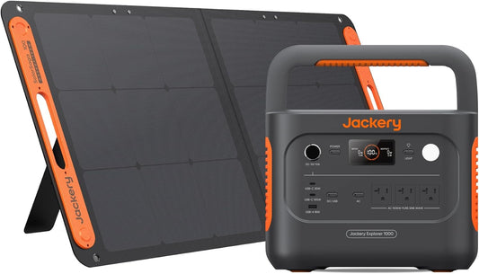 Jackery Solar Generator 1000 v2 with 100W Solar Panel