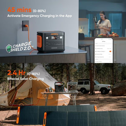 Jackery Solar Generator 1000 v2 with 100W Solar Panel