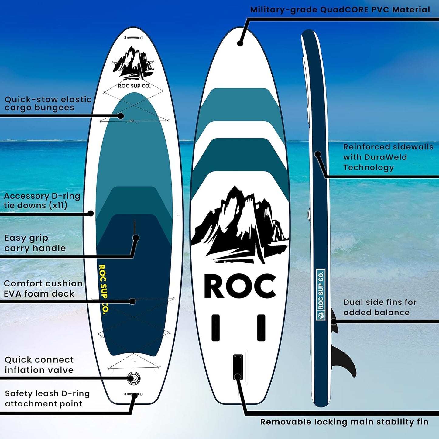 Roc Inflatable Stand Up Paddle Boards