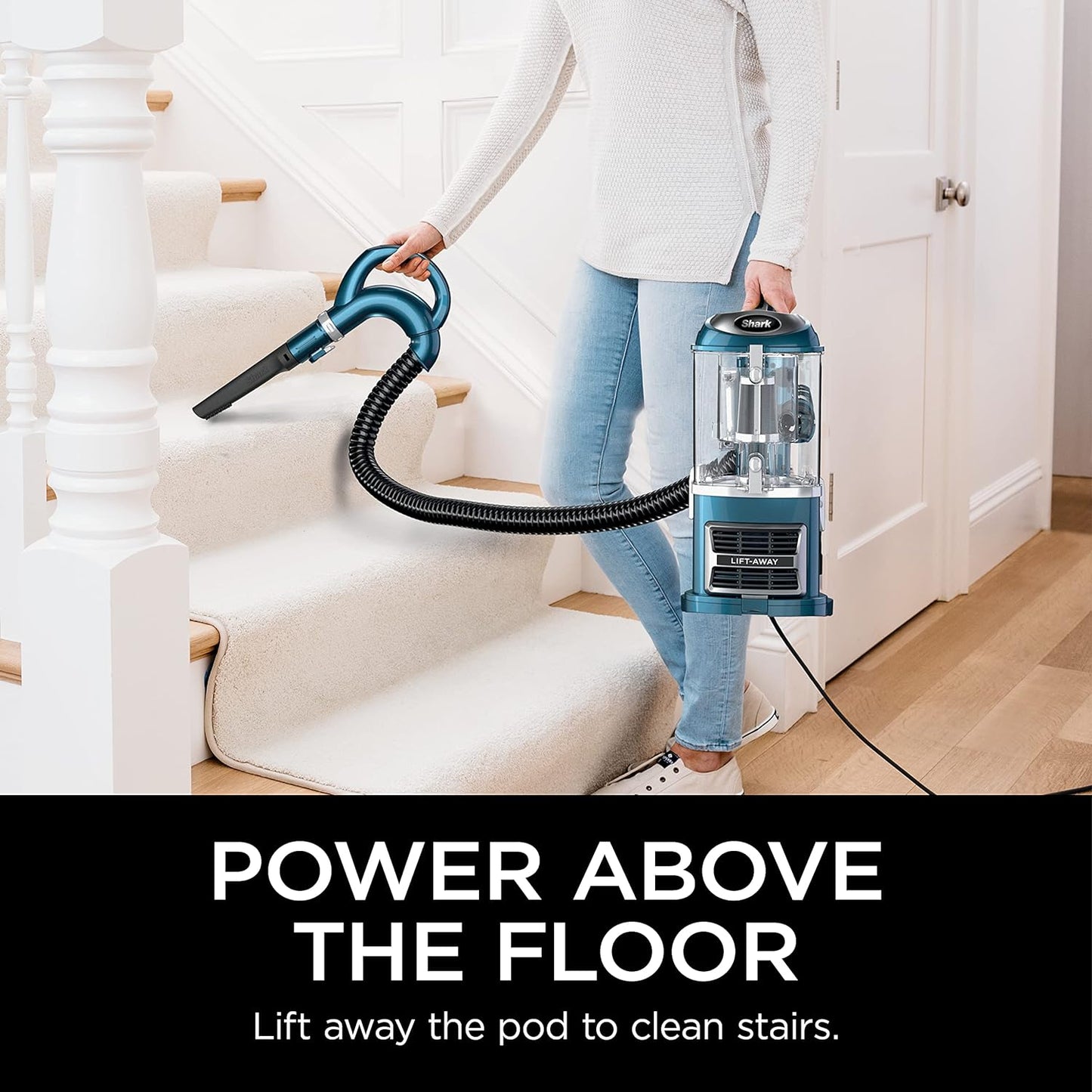 Shark Upright Vacuum, Teal, ZU503