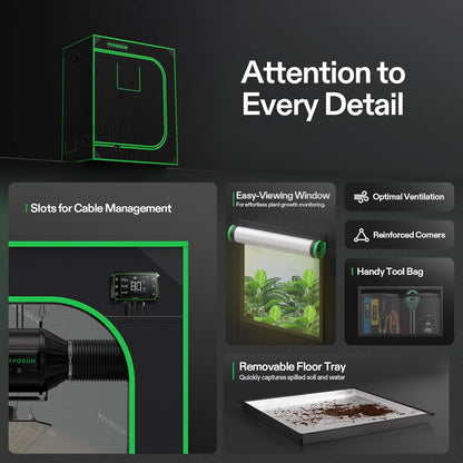 VIVOSUN S448 4x4 Grow Tent,