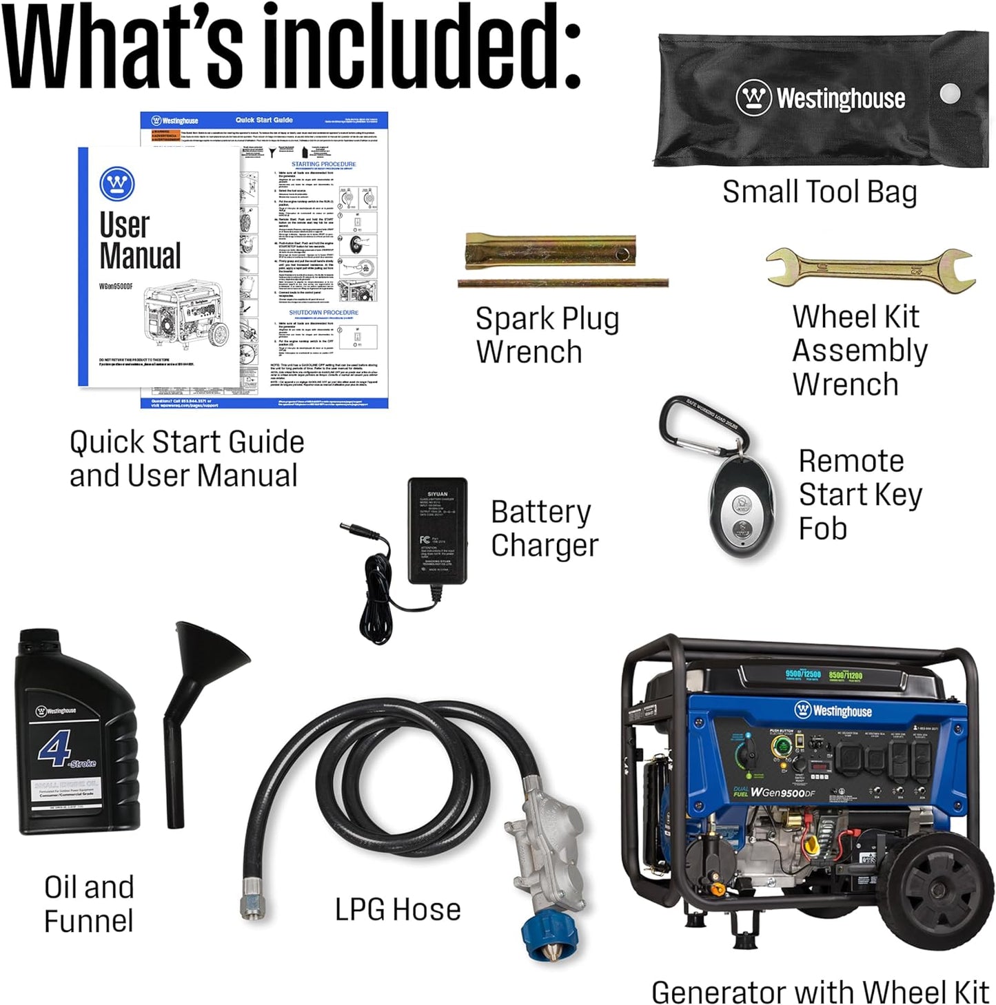 Dual Fuel Home Backup Portable Generator