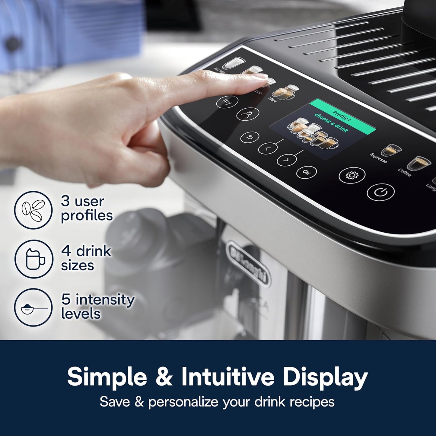 De'Longhi Magnifica Evo Automatic Espresso & Coffee Machine with Auto Milk Frothe