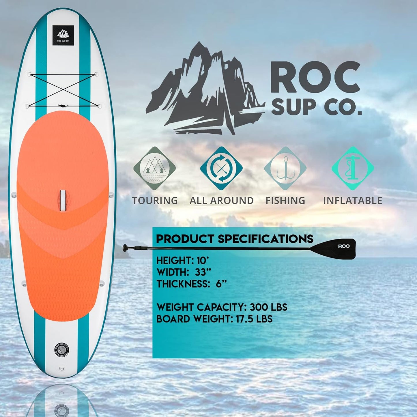 Roc Inflatable Stand Up Paddle Boards