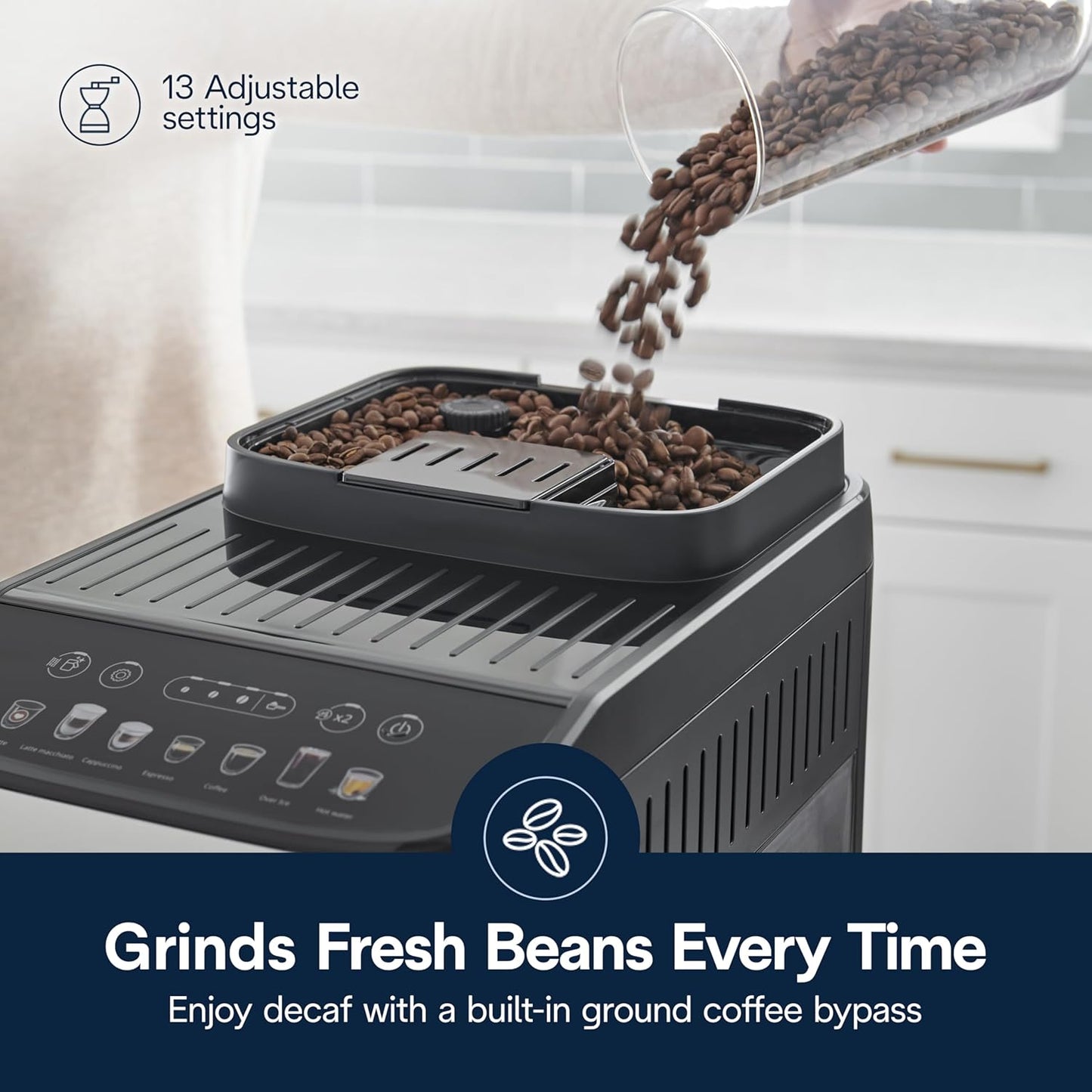 De'Longhi Magnifica Evo Automatic Espresso & Coffee Machine with Auto Milk Frothe