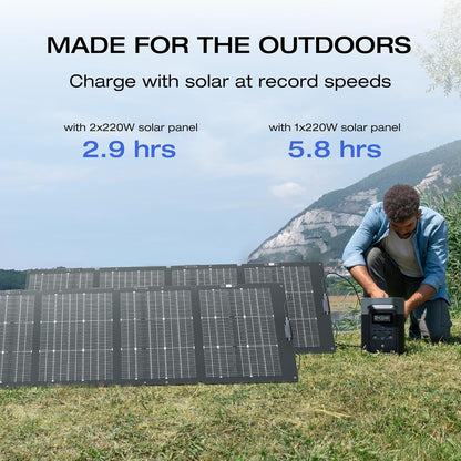 EF ECOFLOW Solar Generator DELTA2 with 220W Solar Panel