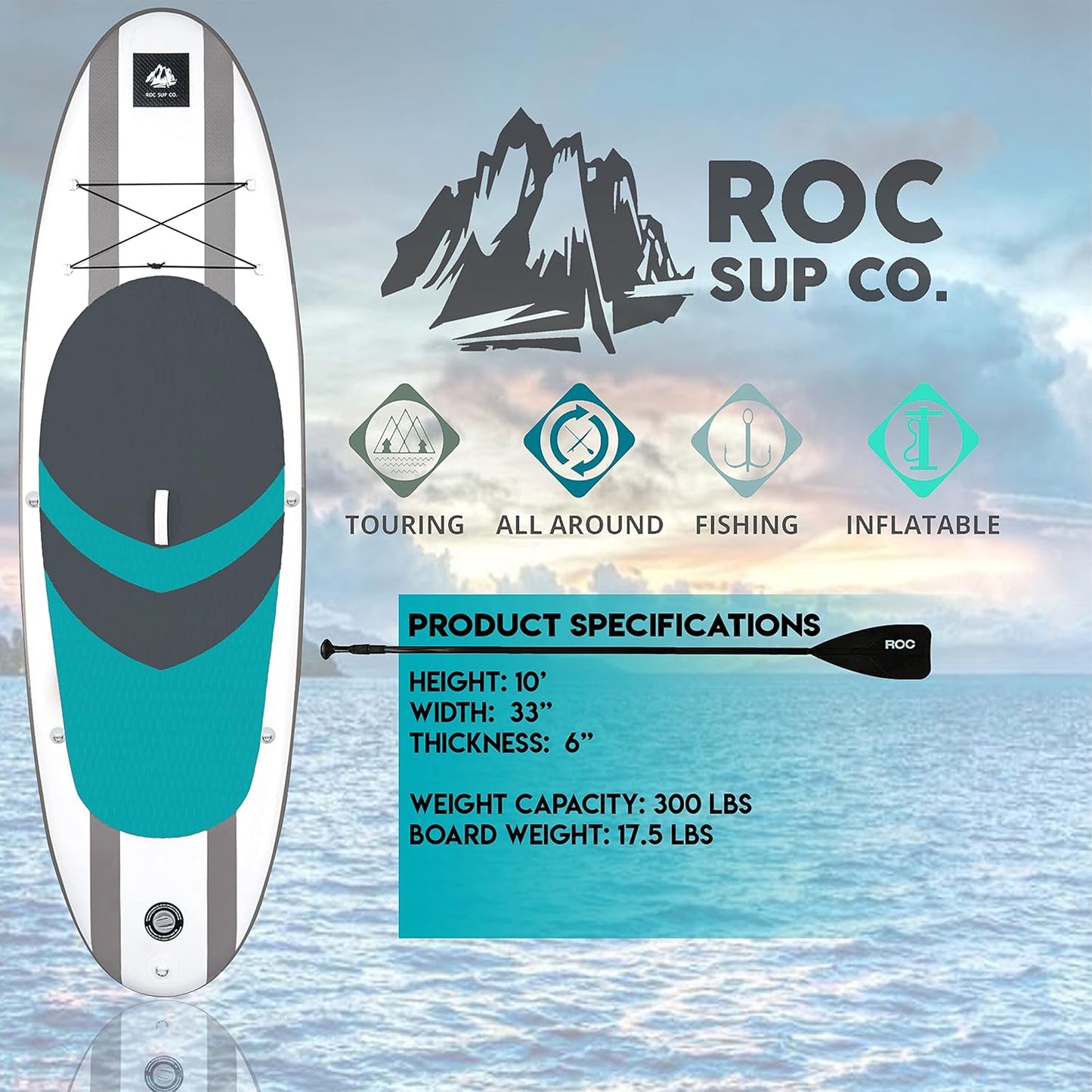 Roc Inflatable Stand Up Paddle Boards