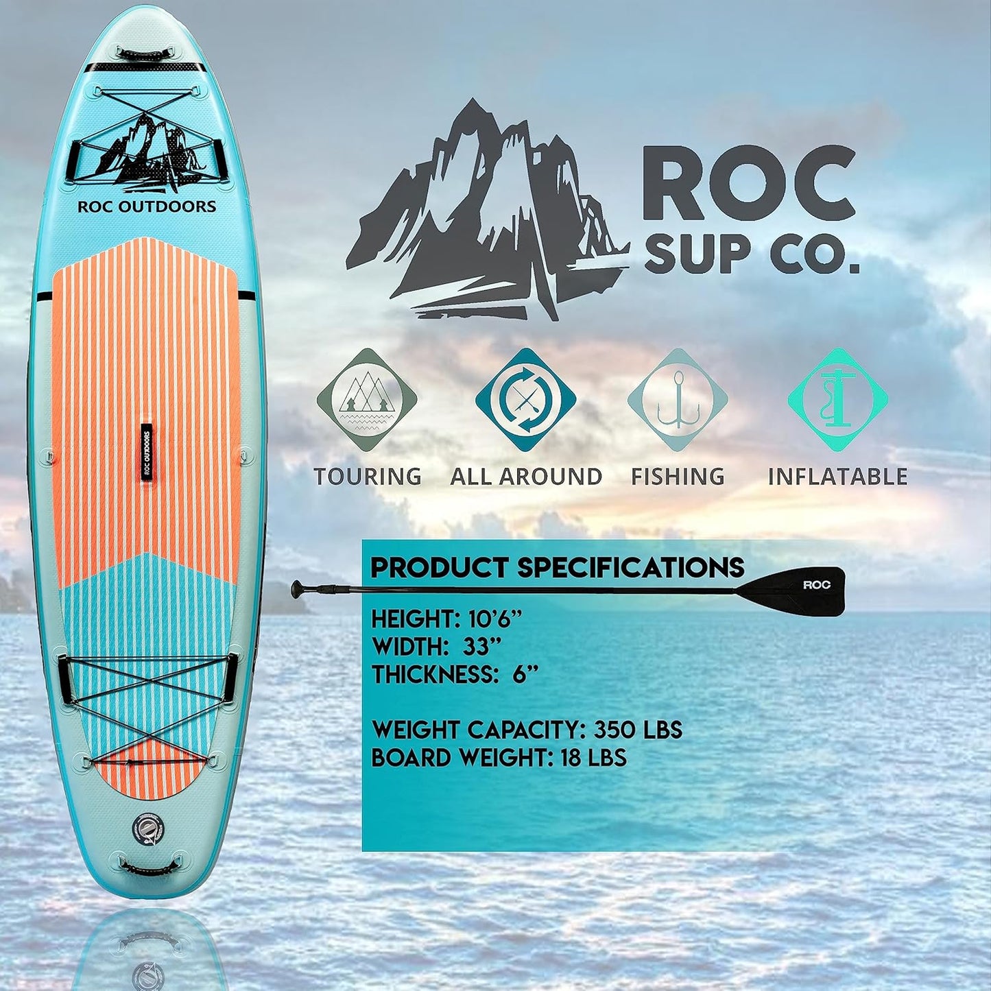 Roc Inflatable Stand Up Paddle Boards