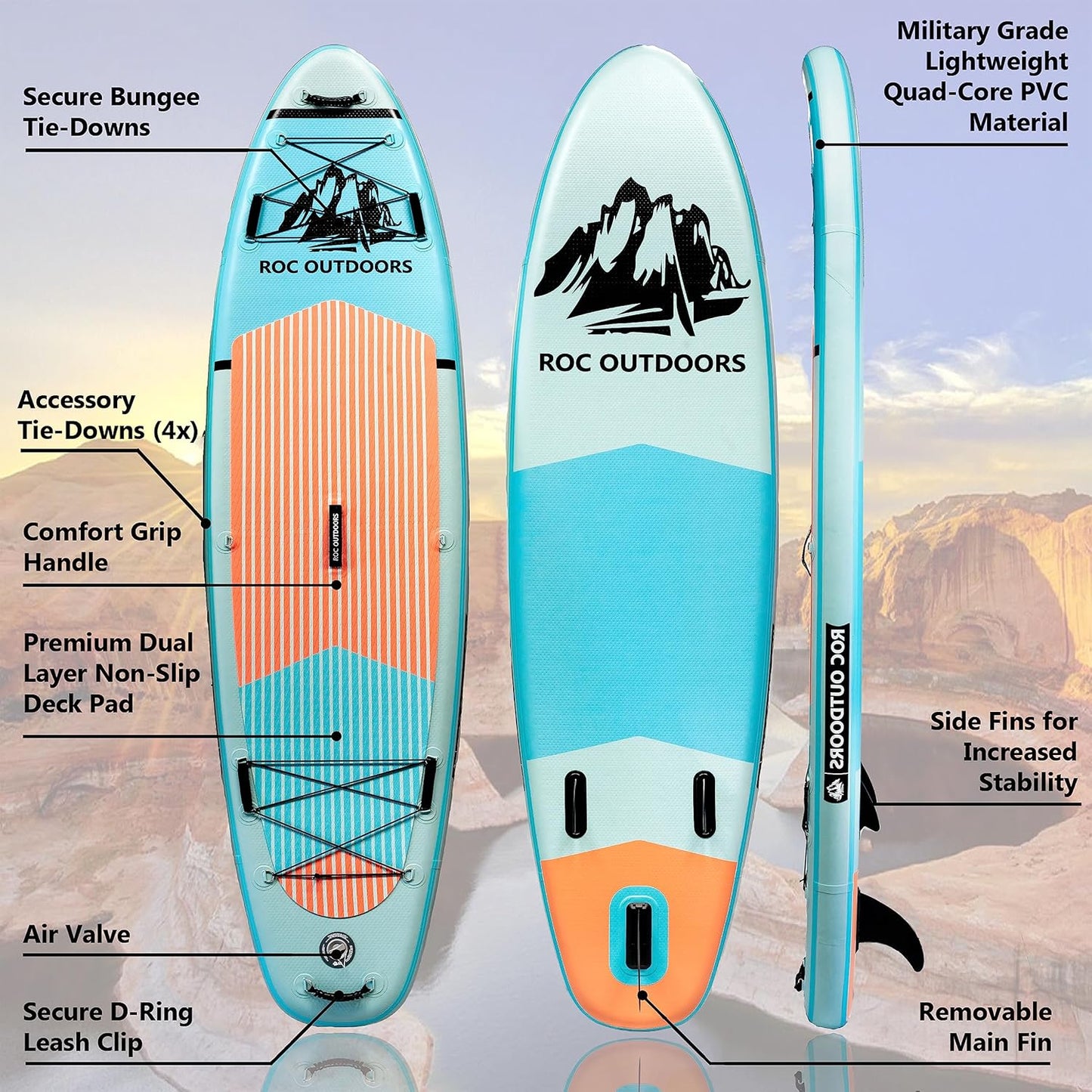 Roc Inflatable Stand Up Paddle Boards
