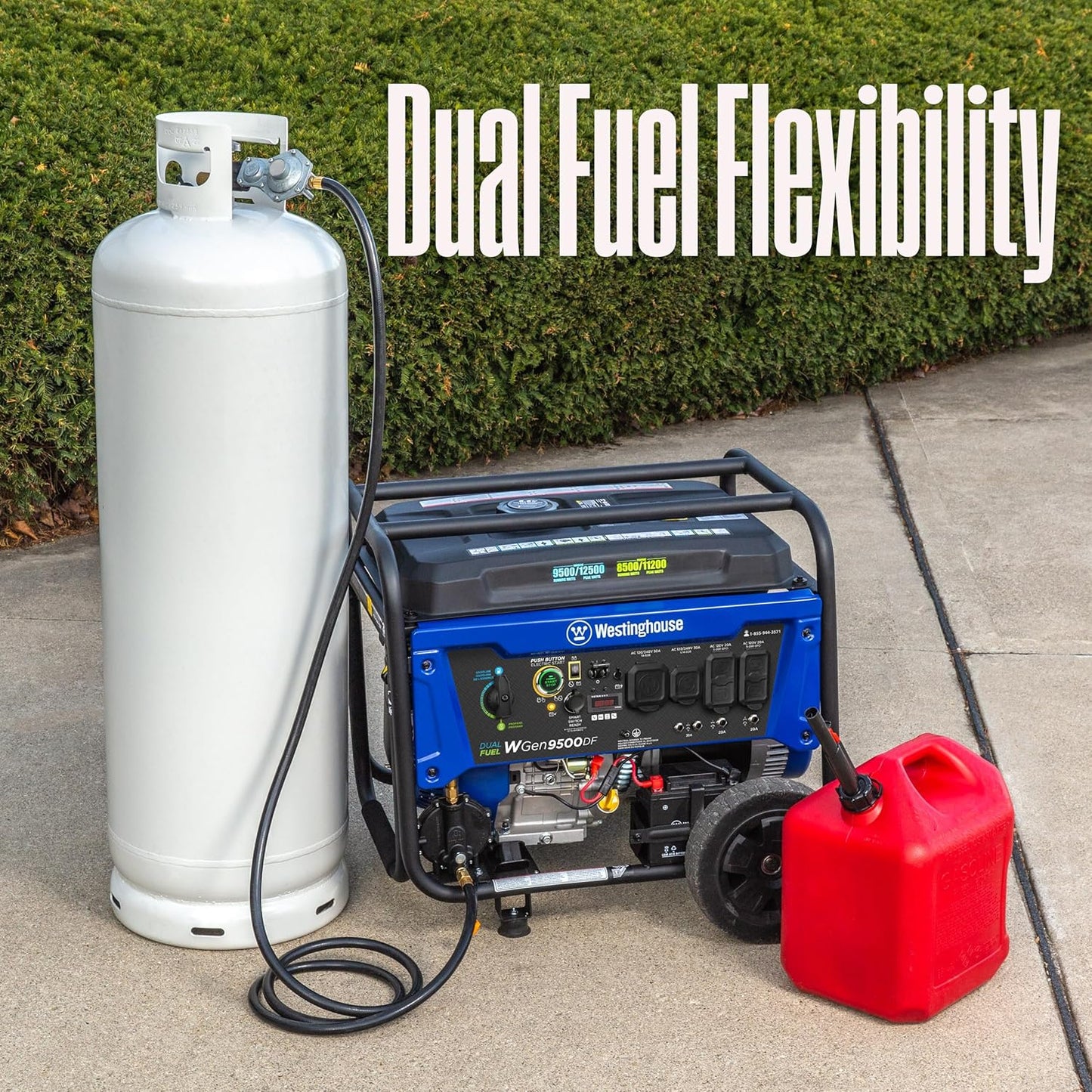 Dual Fuel Home Backup Portable Generator
