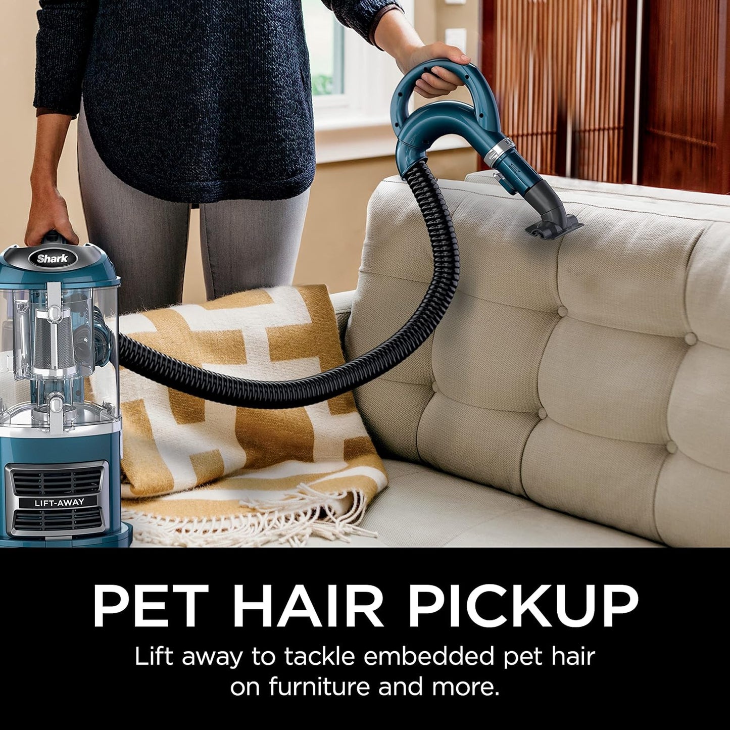 Shark Upright Vacuum, Teal, ZU503