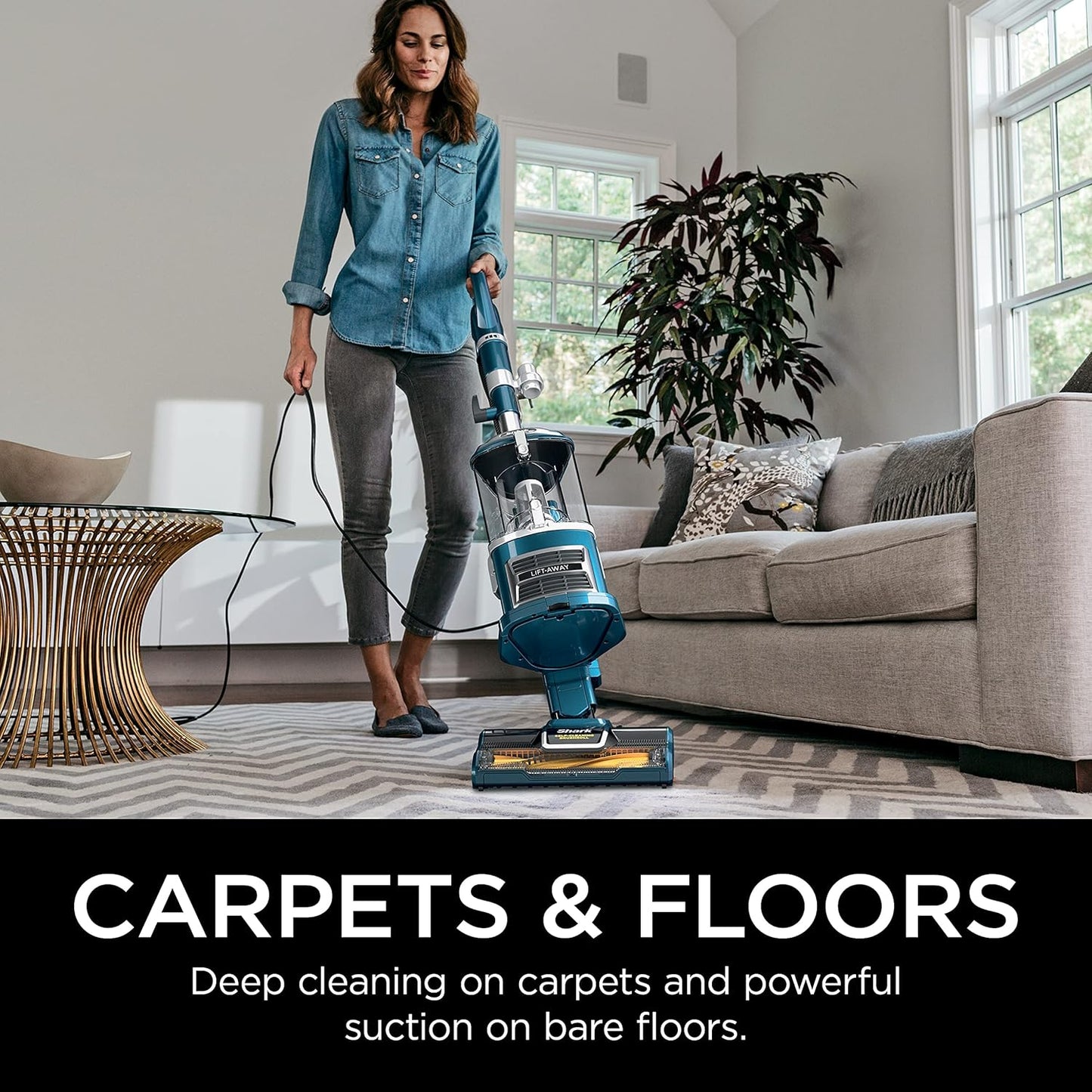 Shark Upright Vacuum, Teal, ZU503