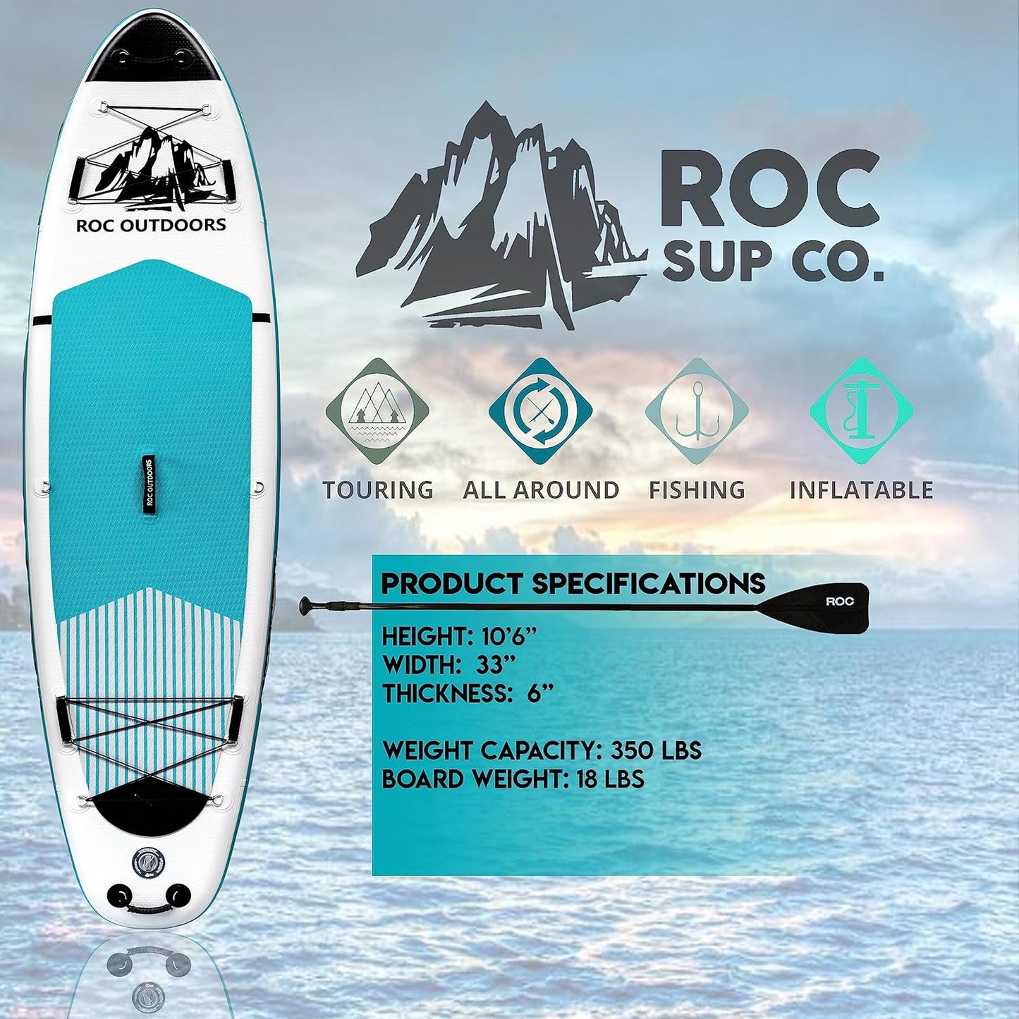 Roc Inflatable Stand Up Paddle Boards