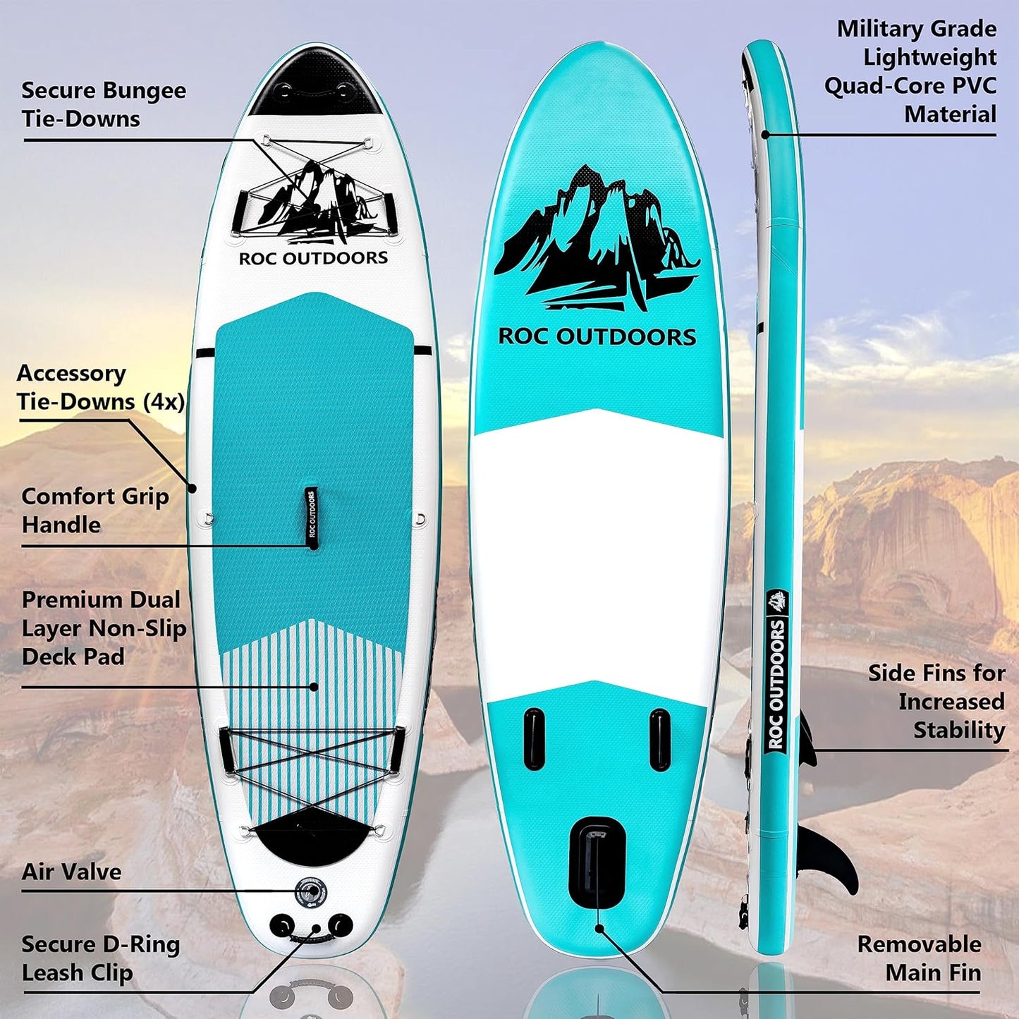 Roc Inflatable Stand Up Paddle Boards